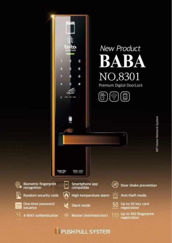 Premium Digital DoorLock  8301 - Image 2
